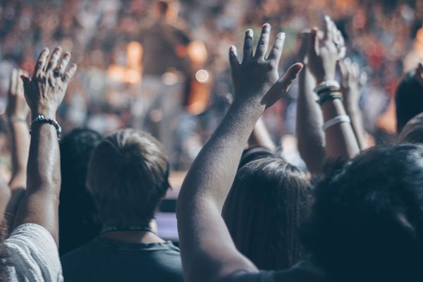 Concert crowd